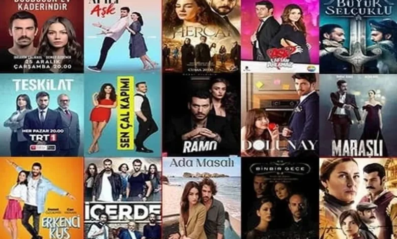 Casal protagonista de uma novela turca em uma cena romântica